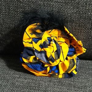 African print hairclip